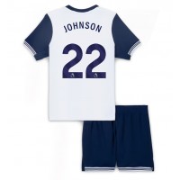 Camiseta Tottenham Hotspur Brennan Johnson #22 Primera Equipación para niños 2024-25 manga corta (+ pantalones cortos)